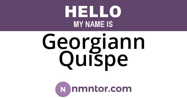 Georgiann Quispe