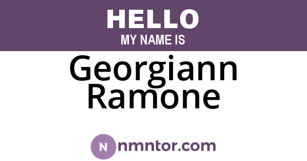 Georgiann Ramone