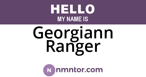 Georgiann Ranger