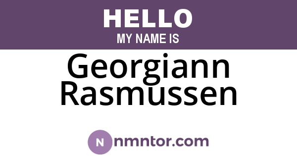 Georgiann Rasmussen