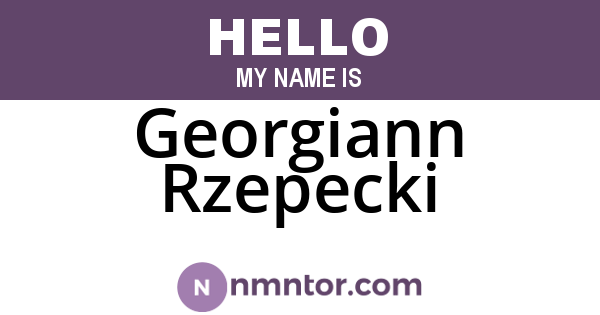 Georgiann Rzepecki