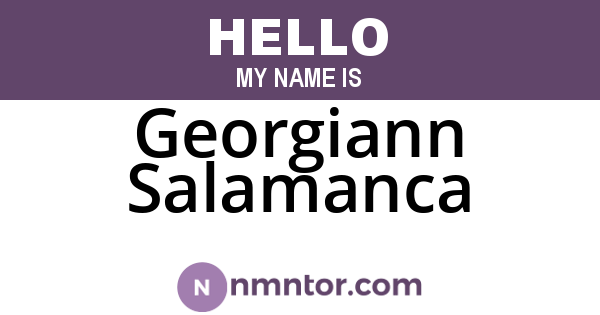 Georgiann Salamanca