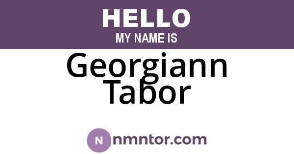 Georgiann Tabor
