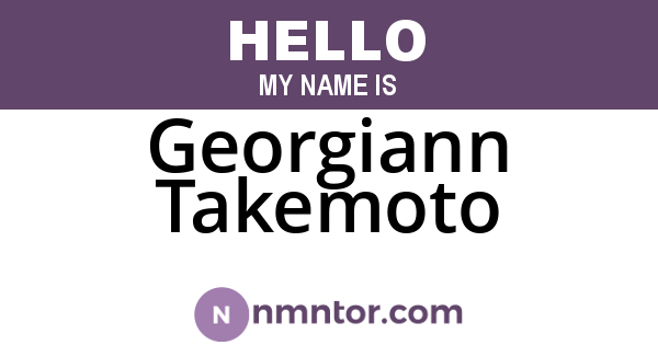 Georgiann Takemoto