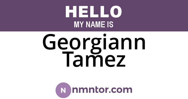 Georgiann Tamez