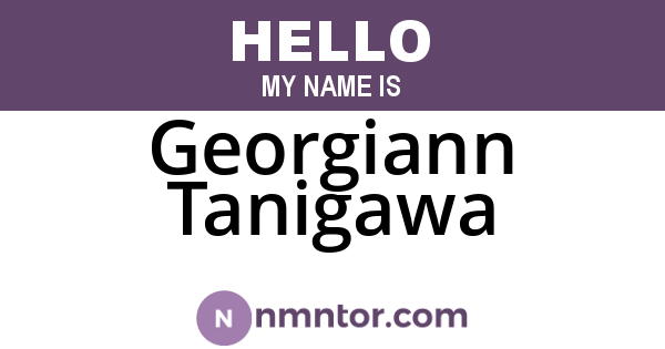 Georgiann Tanigawa