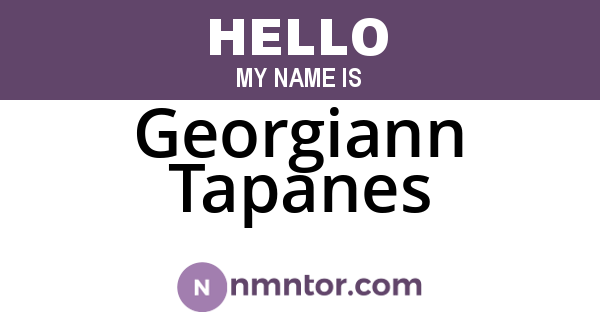 Georgiann Tapanes