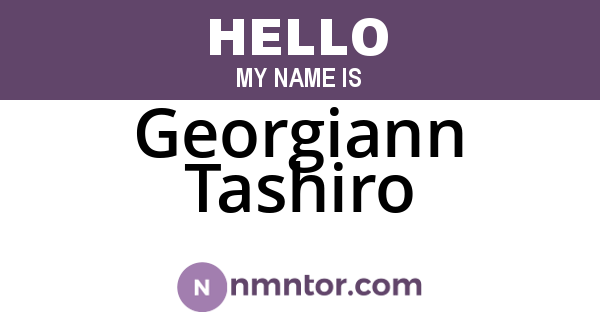 Georgiann Tashiro