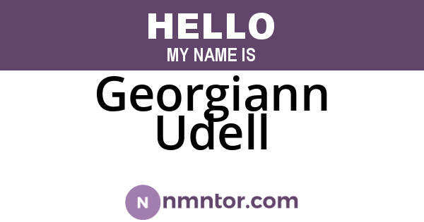 Georgiann Udell