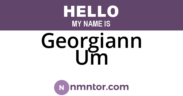Georgiann Um