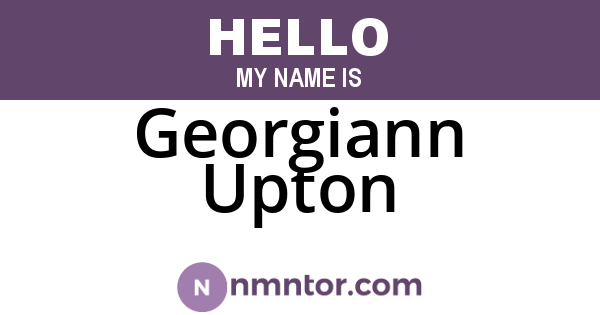 Georgiann Upton