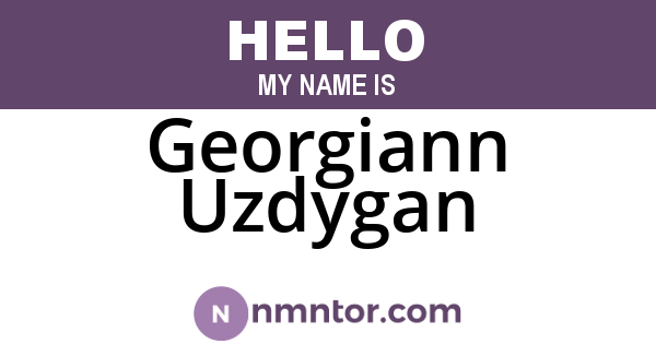 Georgiann Uzdygan