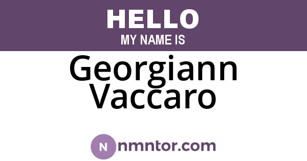 Georgiann Vaccaro