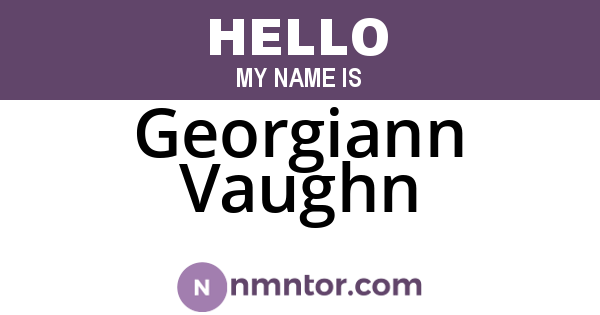 Georgiann Vaughn