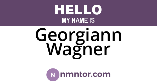 Georgiann Wagner