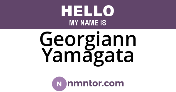Georgiann Yamagata
