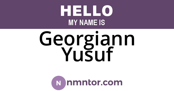 Georgiann Yusuf