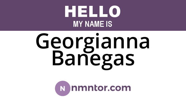 Georgianna Banegas