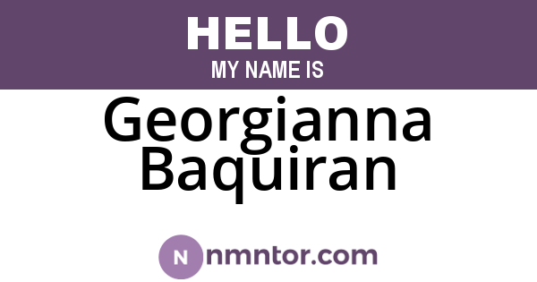 Georgianna Baquiran