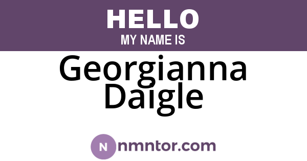 Georgianna Daigle