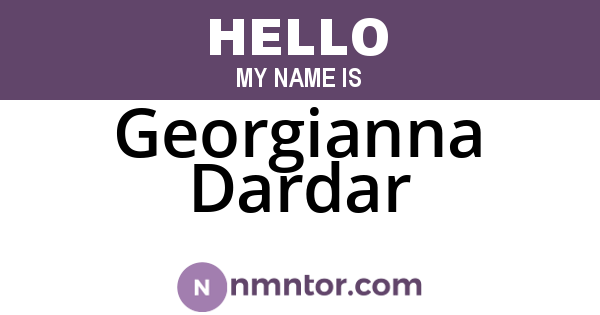 Georgianna Dardar