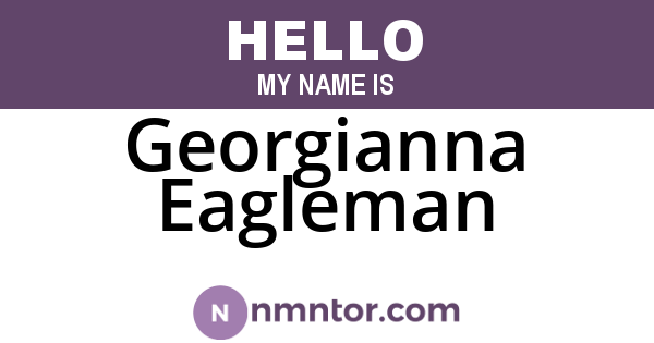 Georgianna Eagleman