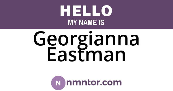 Georgianna Eastman