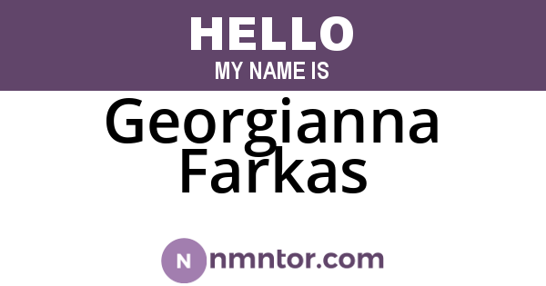 Georgianna Farkas