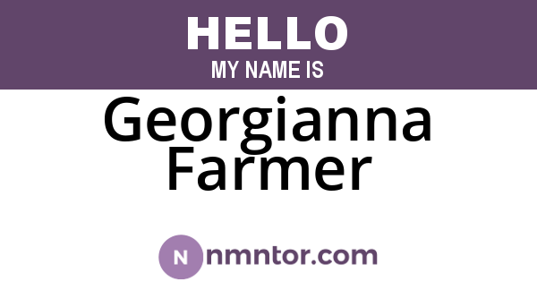 Georgianna Farmer