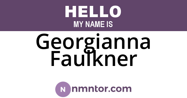 Georgianna Faulkner