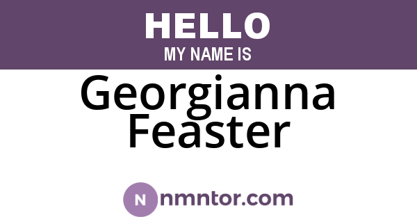 Georgianna Feaster