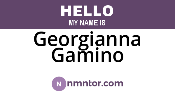 Georgianna Gamino