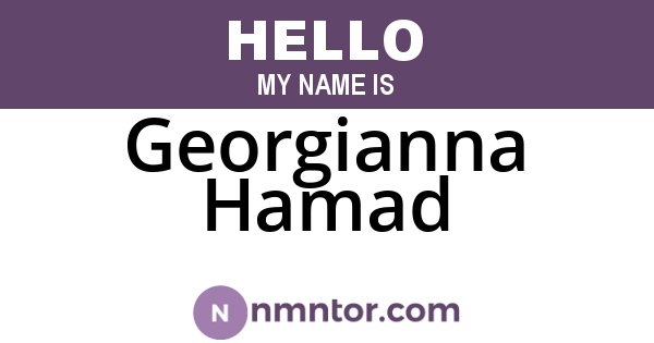 Georgianna Hamad