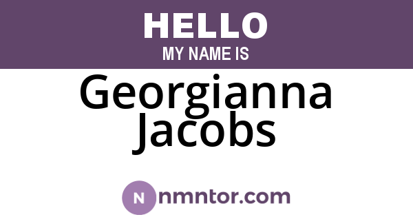 Georgianna Jacobs
