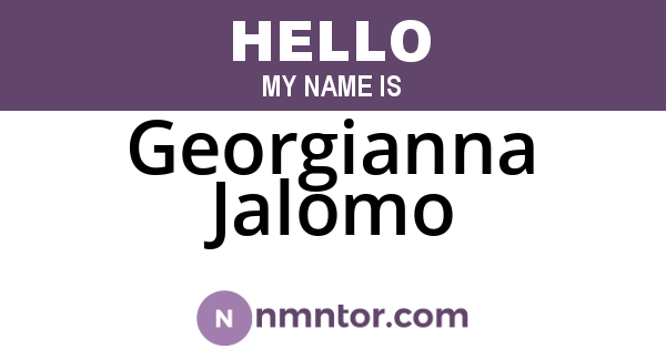 Georgianna Jalomo