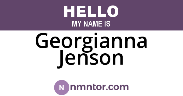 Georgianna Jenson