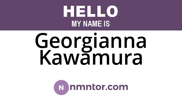 Georgianna Kawamura