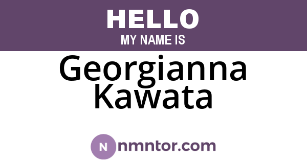 Georgianna Kawata