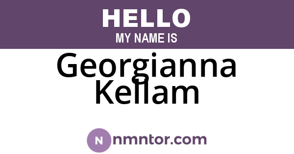 Georgianna Kellam
