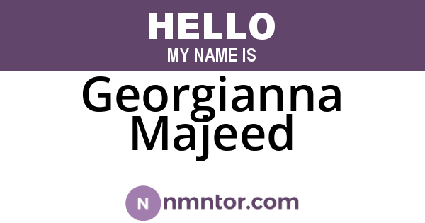 Georgianna Majeed