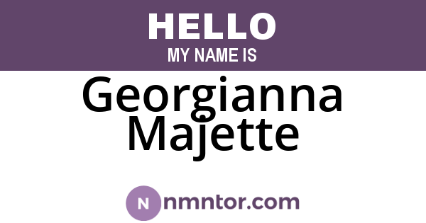 Georgianna Majette