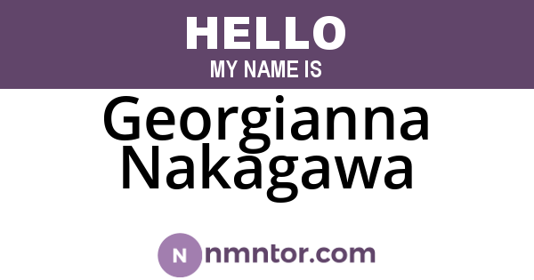 Georgianna Nakagawa