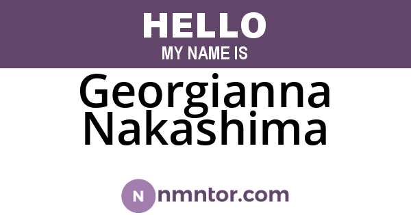Georgianna Nakashima