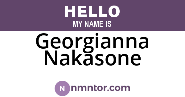 Georgianna Nakasone