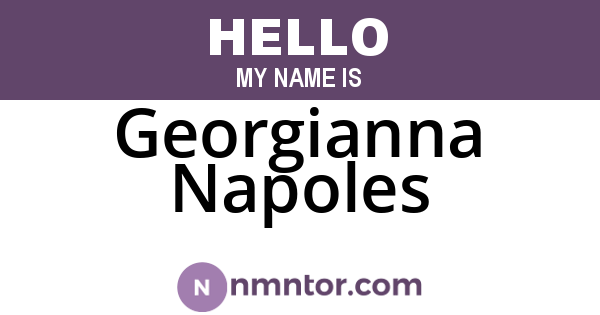 Georgianna Napoles