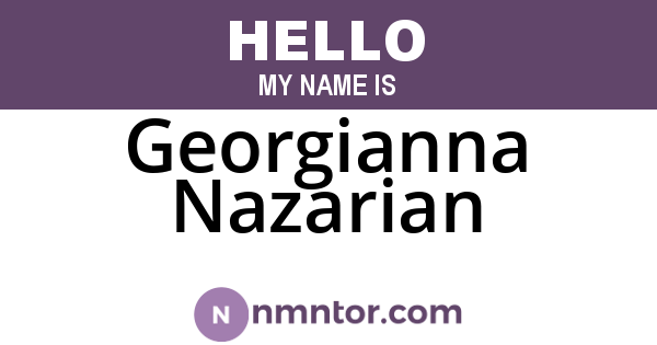 Georgianna Nazarian
