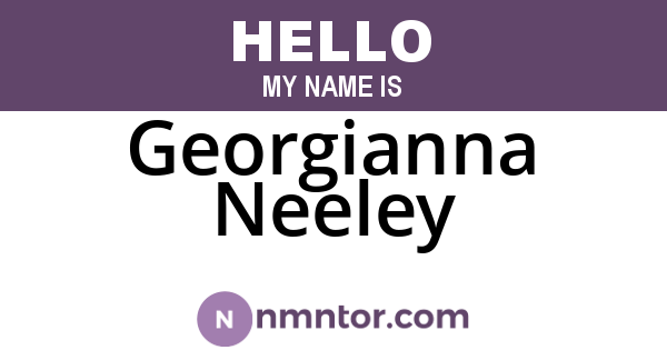 Georgianna Neeley