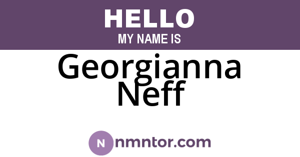 Georgianna Neff