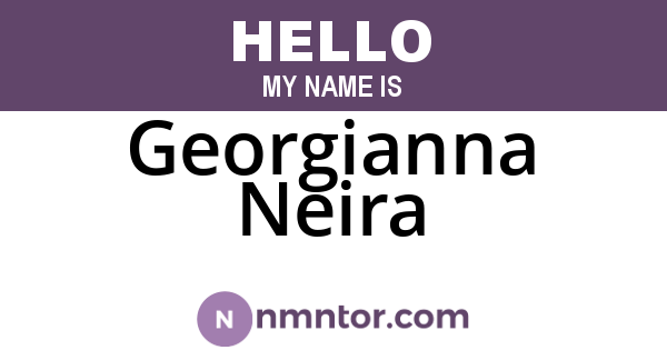 Georgianna Neira