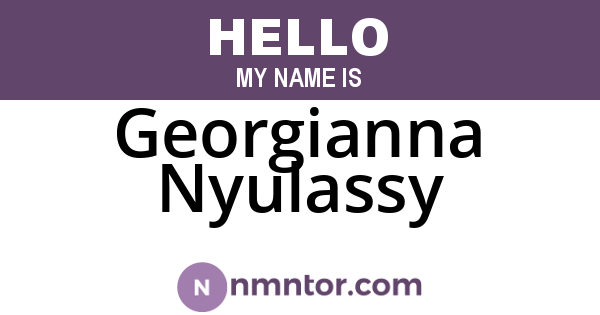 Georgianna Nyulassy